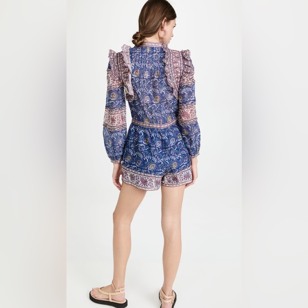 NWT Sea Rosita Border Long Sleeve Romper Size 6 - Picture 3 of 8